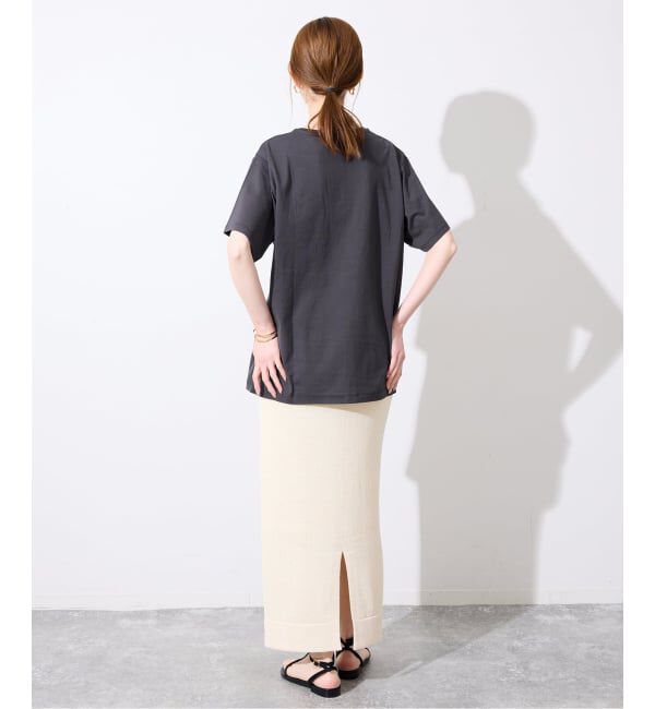 SLOBE IENA「《追加》La Hutte/ラ ユット SLOBE別注 ロゴTシャツ」|Tシャツ・カットソー|