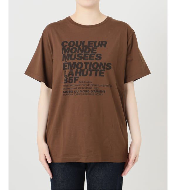 SLOBE IENA「《追加》La Hutte/ラ ユット SLOBE別注 ロゴTシャツ」|Tシャツ・カットソー|