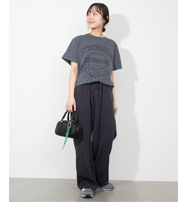 SLOBE IENA「《3サイズ展開/追加2》フィブリルストライプリラックスパンツ」|その他|