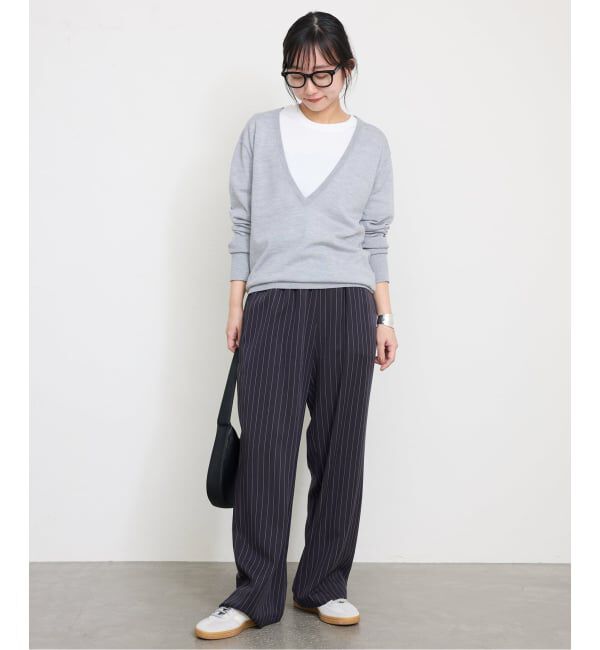 SLOBE IENA「《3サイズ展開/追加2》フィブリルストライプリラックスパンツ」|その他|