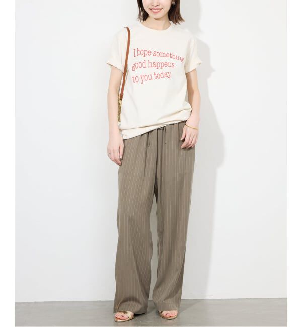 SLOBE IENA「《3サイズ展開/追加2》フィブリルストライプリラックスパンツ」|その他|