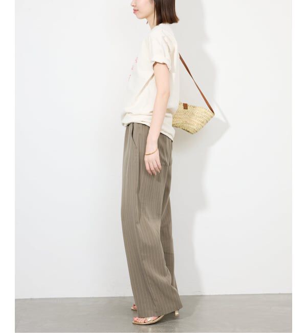 SLOBE IENA「《3サイズ展開/追加2》フィブリルストライプリラックスパンツ」|その他|