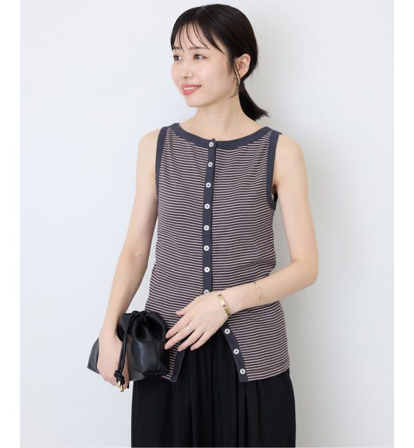 SLOBE IENA「miller/ミラー SLOBE別注 ボートネックタンクトップ」|Tシャツ・カットソー|