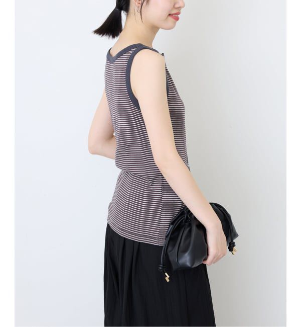 SLOBE IENA「miller/ミラー SLOBE別注 ボートネックタンクトップ」|Tシャツ・カットソー|