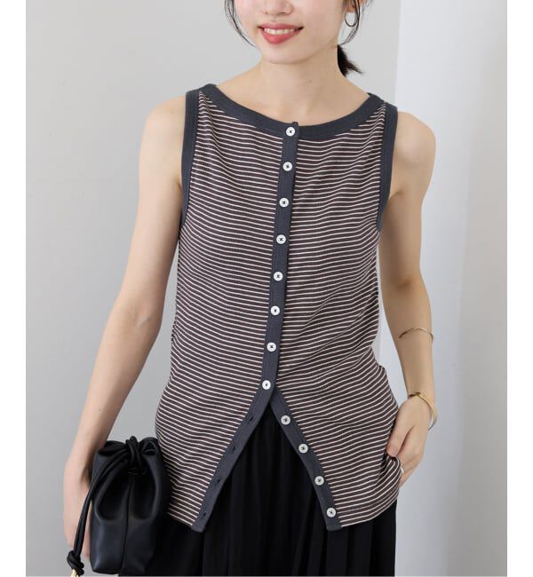 SLOBE IENA「miller/ミラー SLOBE別注 ボートネックタンクトップ」|Tシャツ・カットソー|