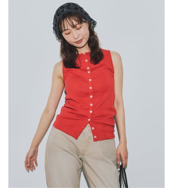 SLOBE IENA「miller/ミラー SLOBE別注 ボートネックタンクトップ」|Tシャツ・カットソー|