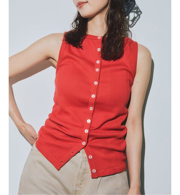 SLOBE IENA「miller/ミラー SLOBE別注 ボートネックタンクトップ」|Tシャツ・カットソー|