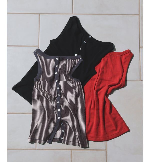 SLOBE IENA「miller/ミラー SLOBE別注 ボートネックタンクトップ」|Tシャツ・カットソー|