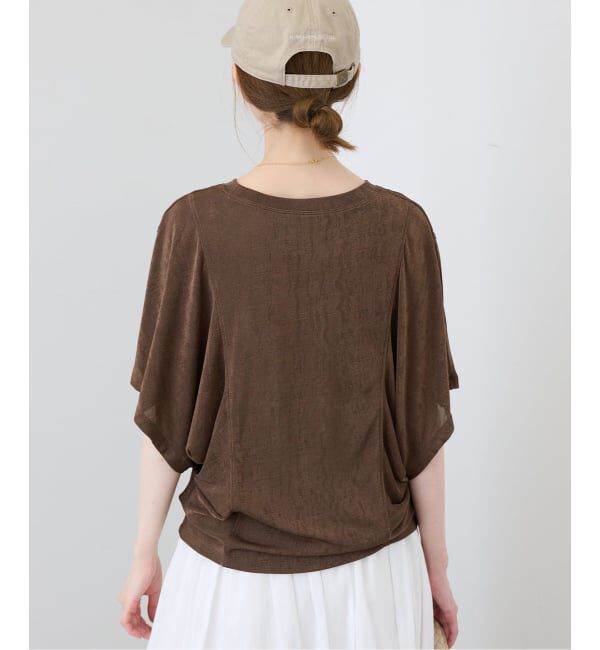 SLOBE IENA「シャイニーコクーンカットソー」|Tシャツ・カットソー|