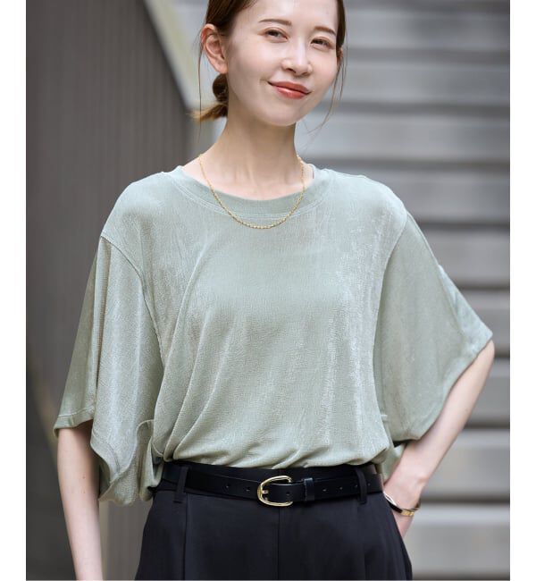 SLOBE IENA「シャイニーコクーンカットソー」|Tシャツ・カットソー|