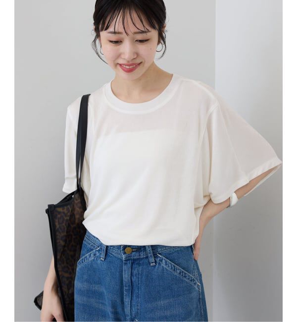 SLOBE IENA「シャイニーコクーンカットソー」|Tシャツ・カットソー|
