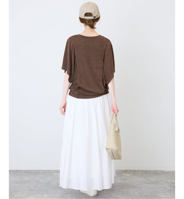 SLOBE IENA「シャイニーコクーンカットソー」|Tシャツ・カットソー|