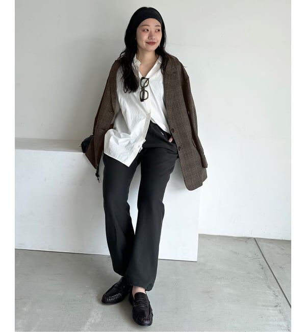 SLOBE IENA「《予約》TR CHECK BIG ジャケット」|テーラードジャケット|