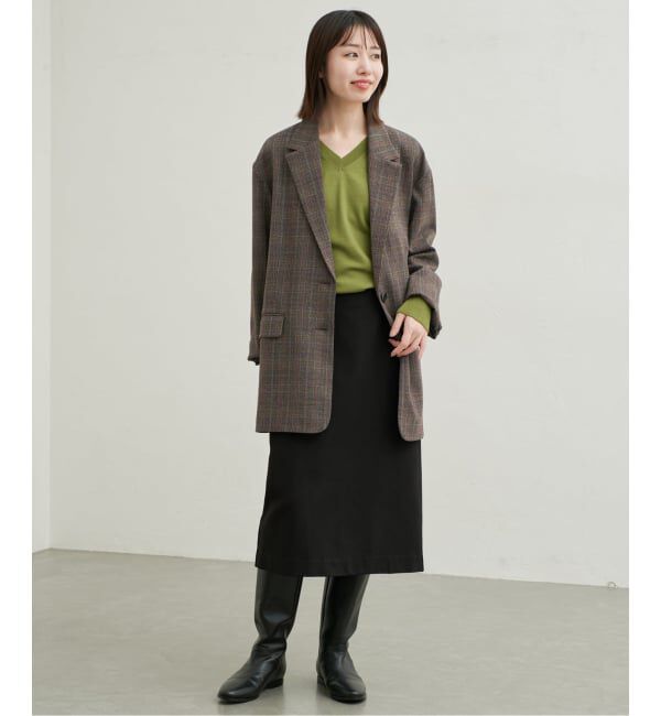 SLOBE IENA「《予約》TR CHECK BIG ジャケット」|テーラードジャケット|