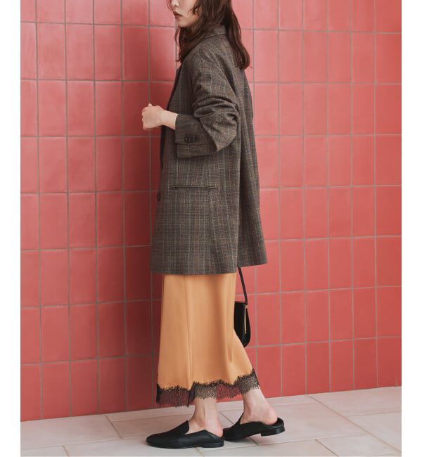 SLOBE IENA「《予約》TR CHECK BIG ジャケット」|テーラードジャケット|