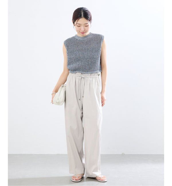 IENA「《接触冷感/UVカット》マットツイルイージーパンツ」|その他|
