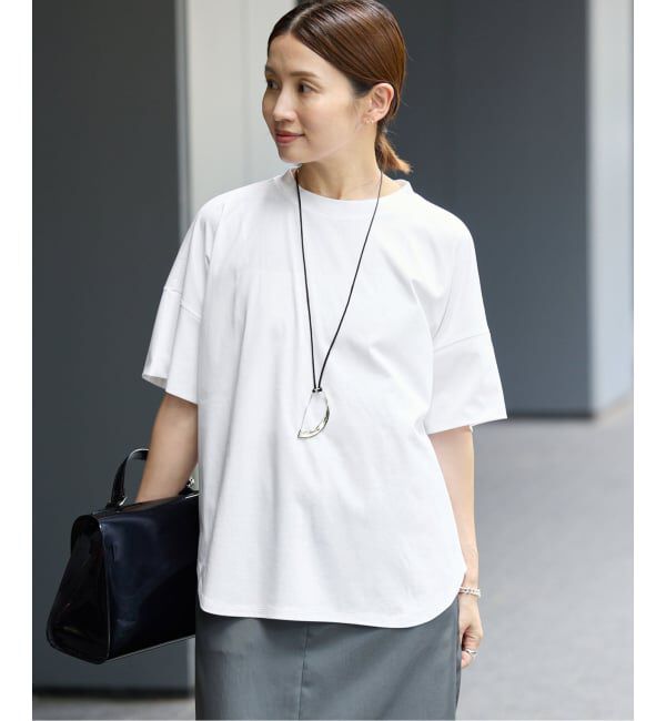 IENA「ボトルネック ラウンドTシャツ」|Tシャツ・カットソー|