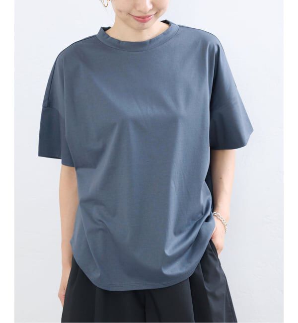IENA「ボトルネック ラウンドTシャツ」|Tシャツ・カットソー|グレー