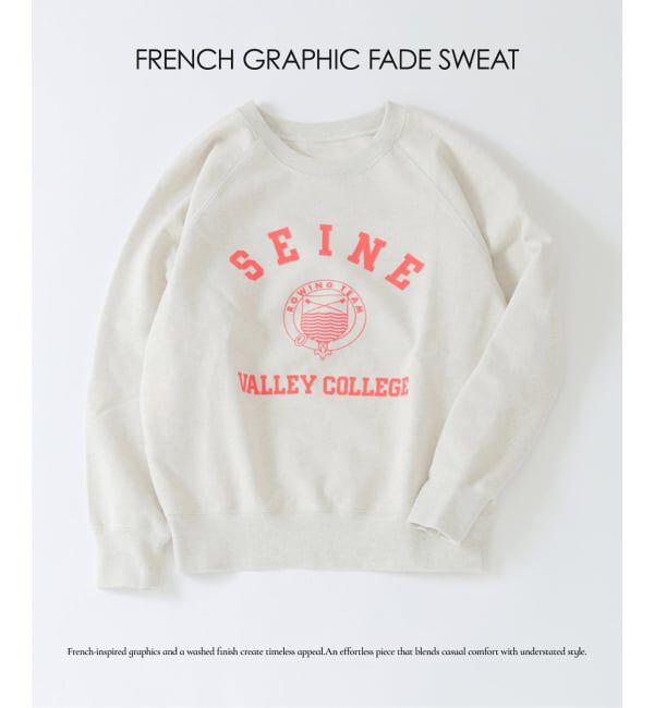 EDIFICE「《予約》FRENCH GRAPHIC FADE スウェット」|スウェット・ジャージ|グレー