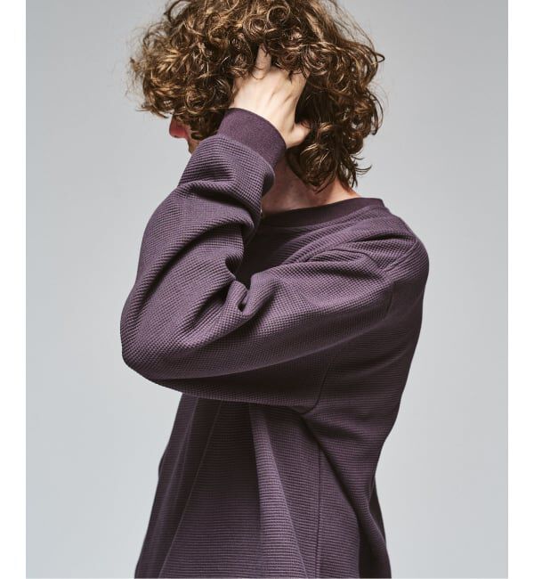 417 EDIFICE「LACOSTE &times; 417 ヘンリーネック ワッフルTシャツ」|Tシャツ・カットソー|