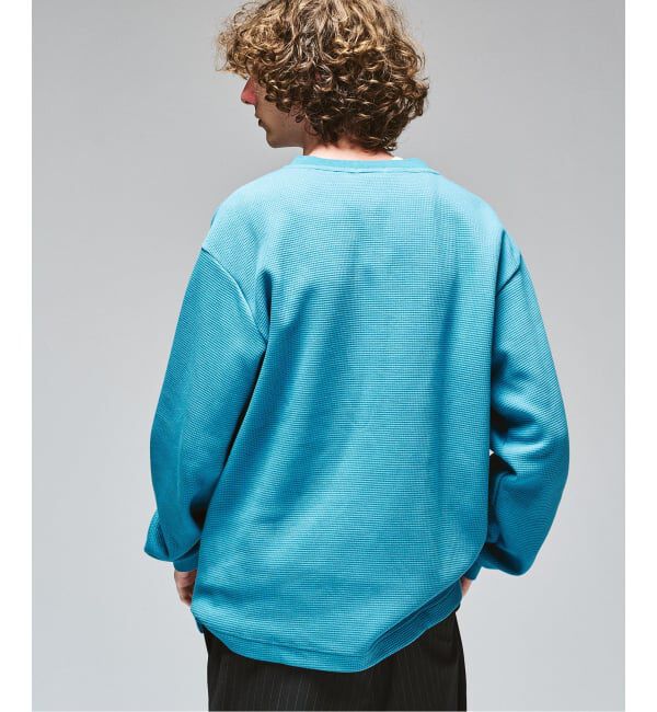 417 EDIFICE「LACOSTE &times; 417 ヘンリーネック ワッフルTシャツ」|Tシャツ・カットソー|