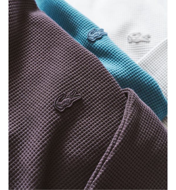 417 EDIFICE「LACOSTE &times; 417 ヘンリーネック ワッフルTシャツ」|Tシャツ・カットソー|