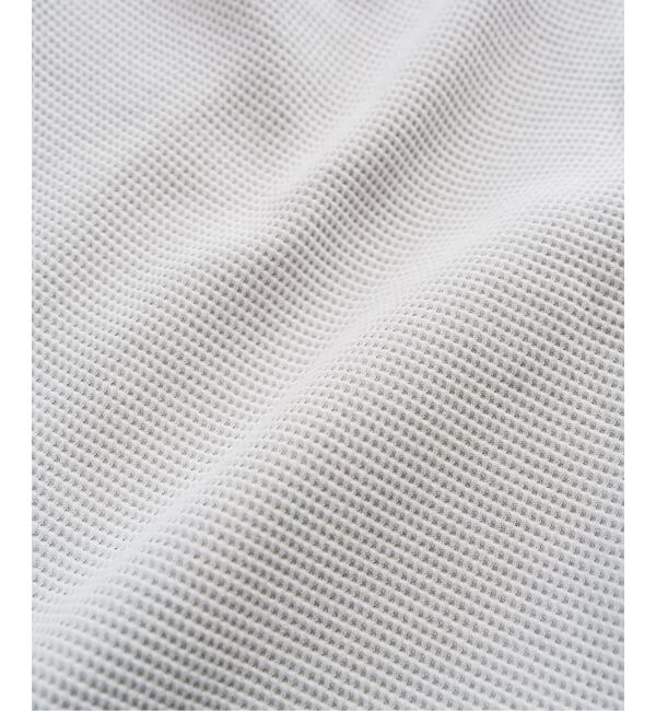 417 EDIFICE「LACOSTE &times; 417 ヘンリーネック ワッフルTシャツ」|Tシャツ・カットソー|
