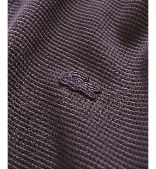 417 EDIFICE「LACOSTE &times; 417 ヘンリーネック ワッフルTシャツ」|Tシャツ・カットソー|