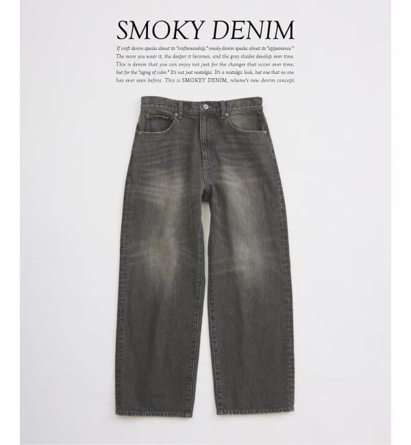 JOURNAL STANDARD relume「スモーキーデニム ワイドパンツ」|デニム|ブラック A
