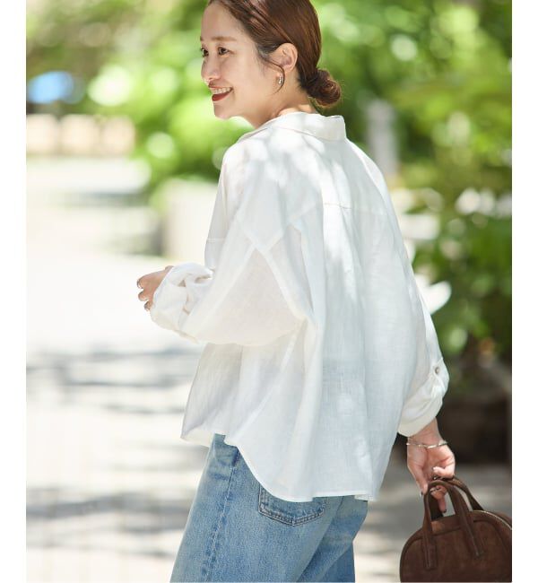 JOURNAL STANDARD「リネンレギュラーロールアップシャツ」|シャツ・ブラウス|