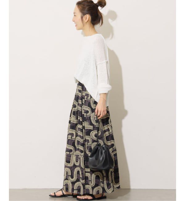 JOURNAL STANDARD relume「モダンアフリカンプリントギャザースカート」|スカート|
