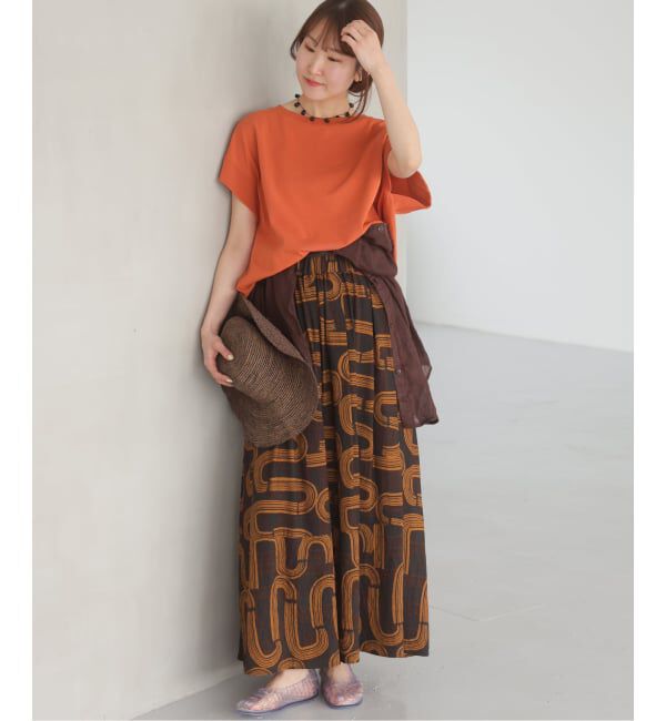 JOURNAL STANDARD relume「モダンアフリカンプリントギャザースカート」|スカート|