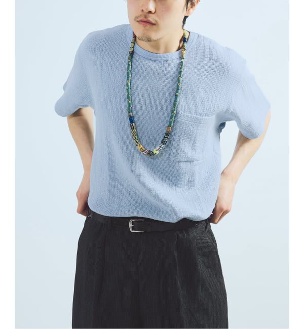 J.S.Homestead「J.S.Homestead / レノ メッシュ ファブリック ポケット Tシャツ」|Tシャツ・カットソー|