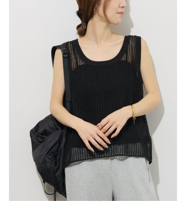 JOURNAL STANDARD relume「2WAYメッシュニットノースリーブ」|ニット・セーター|ブラック