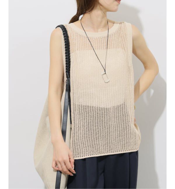 JOURNAL STANDARD relume「2WAYメッシュニットノースリーブ」|ニット・セーター|ベージュ