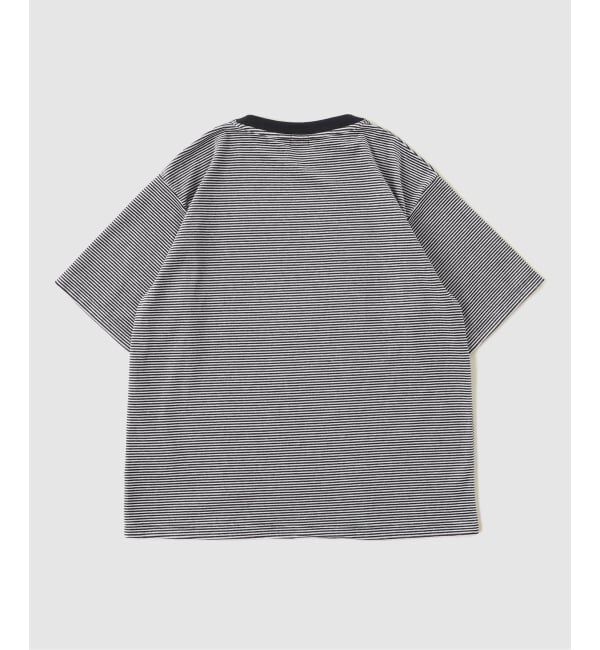 J.S.Homestead「J.S.Homestead / ベルベット ボーダー キー &times; ボート ネック Tシャツ」|Tシャツ・カットソー|