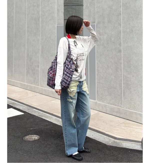 Oriens JOURNAL STANDARD「《追加》ブロークンダメージデニムパンツ」|デニム|