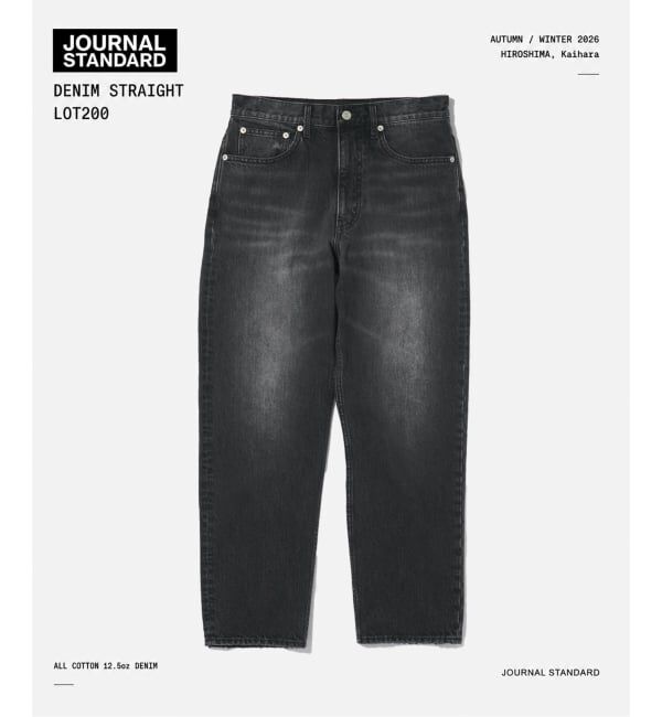 JOURNAL STANDARD「《予約》ストレート デニム LOT200」|デニム|ブラック A