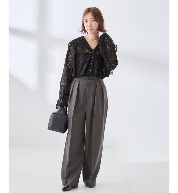 journal standard L'essage「《予約》Uhr/ウーア Lace Sailor Collar Blouse ブラウス」|シャツ・ブラウス|