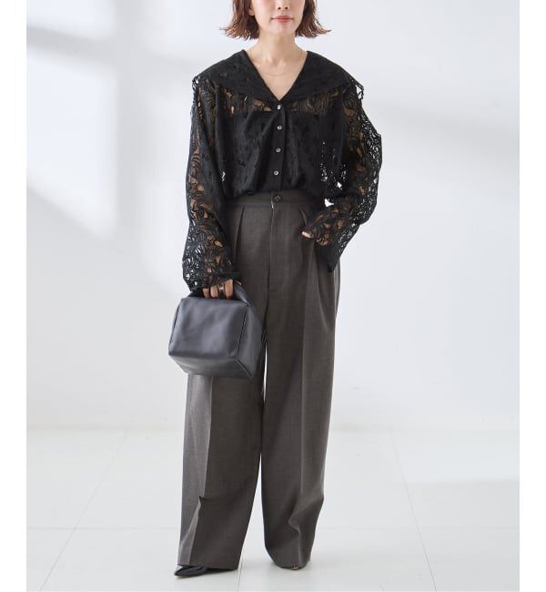 journal standard L'essage「《予約》Uhr/ウーア Lace Sailor Collar Blouse ブラウス」|シャツ・ブラウス|