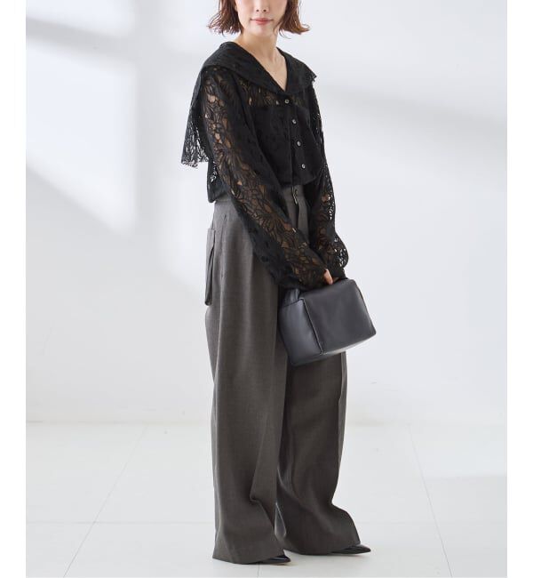 journal standard L'essage「《予約》Uhr/ウーア Lace Sailor Collar Blouse ブラウス」|シャツ・ブラウス|