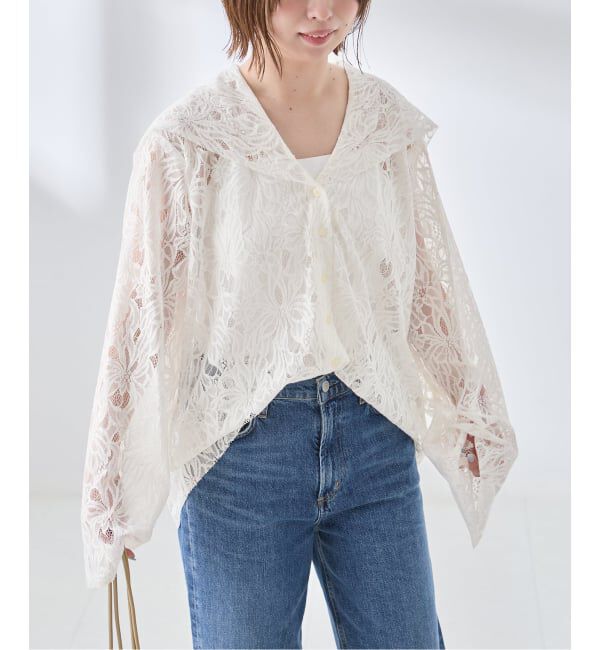journal standard L'essage「《予約》Uhr/ウーア Lace Sailor Collar Blouse ブラウス」|シャツ・ブラウス|
