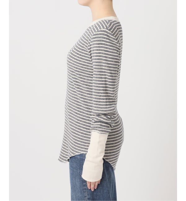 journal standard L'essage「《予約》Uhr/ウーア Rib Power Shoulder Tops トップス」|Tシャツ・カットソー|