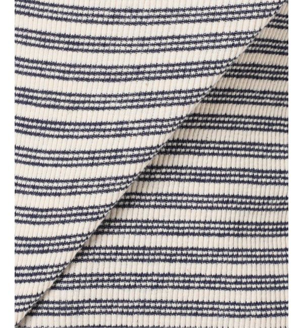 journal standard L'essage「《予約》Uhr/ウーア Rib Power Shoulder Tops トップス」|Tシャツ・カットソー|