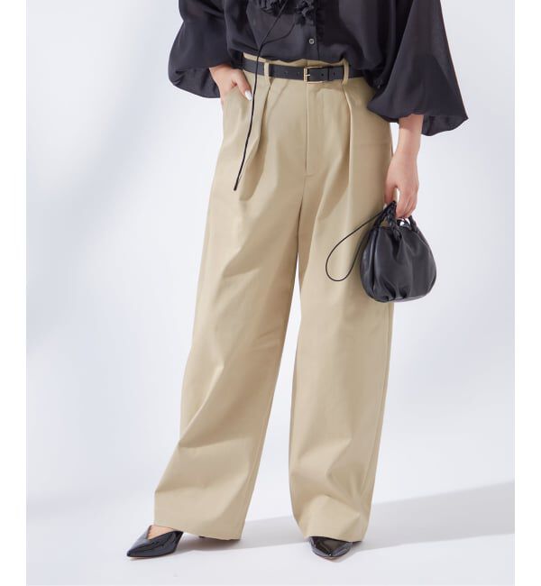 journal standard L'essage「《追加6》CP タックチノパンツ」|チノ|