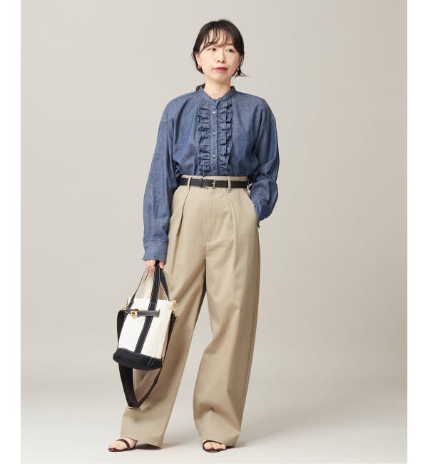 journal standard L'essage「《追加6》CP タックチノパンツ」|チノ|