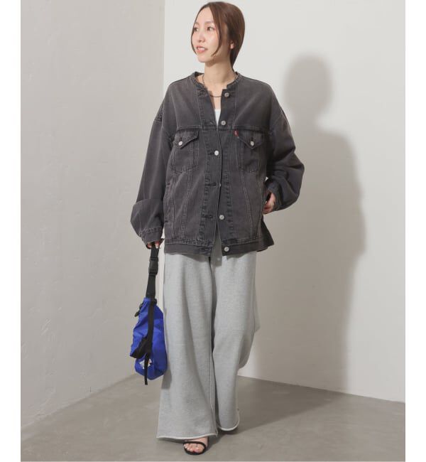 JOURNAL STANDARD relume「《予約》別注【LEVI&rsquo;S】COLLARLESS XL TRUCKER BK：デニムジャケット」|デニムジャケット|