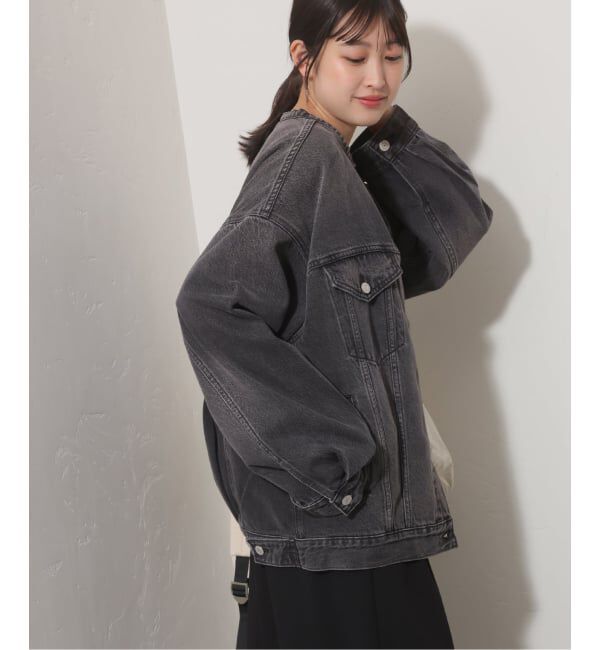 JOURNAL STANDARD relume「《予約》別注【LEVI&rsquo;S】COLLARLESS XL TRUCKER BK：デニムジャケット」|デニムジャケット|