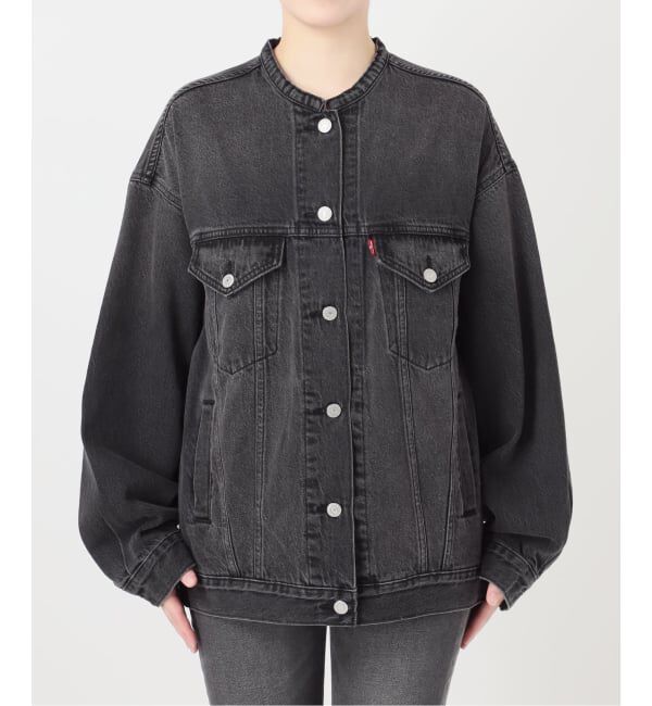 JOURNAL STANDARD relume「《予約》別注【LEVI&rsquo;S】COLLARLESS XL TRUCKER BK：デニムジャケット」|デニムジャケット|