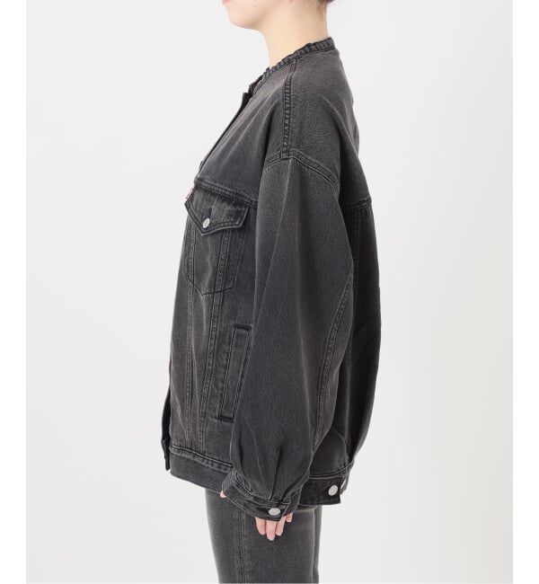 JOURNAL STANDARD relume「《予約》別注【LEVI&rsquo;S】COLLARLESS XL TRUCKER BK：デニムジャケット」|デニムジャケット|